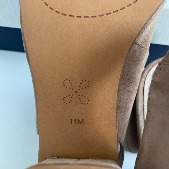 Caslon Tan Suede Block Heel Slingbacks - Picture 10 of 11